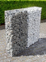Gefüllter Gabionenkorb 100x100x20cm