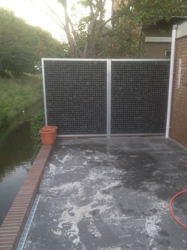 Basalt Bruchsteine 50 - 80mm (5 - 8cm) verlegt