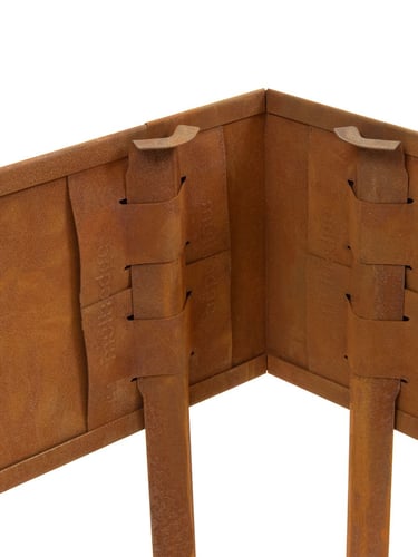 Mutli-Edge ADVANCE Cortenstahl Pflanzkübel 60x60x20cm kuppelset