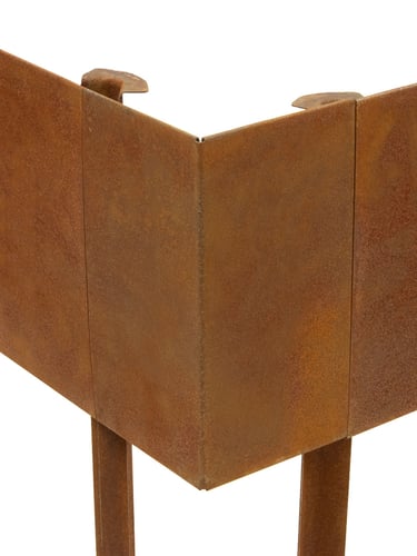 Mutli-Edge ADVANCE Cortenstahl Pflanzkübel 60x60x20cm Eckstück