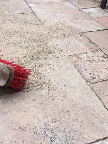 Brechsand 0 - 2mm verlegt
