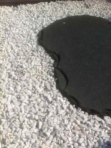 Carrara Splitt verlegt