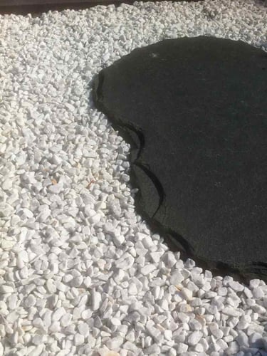 Carrara Splitt verlegt