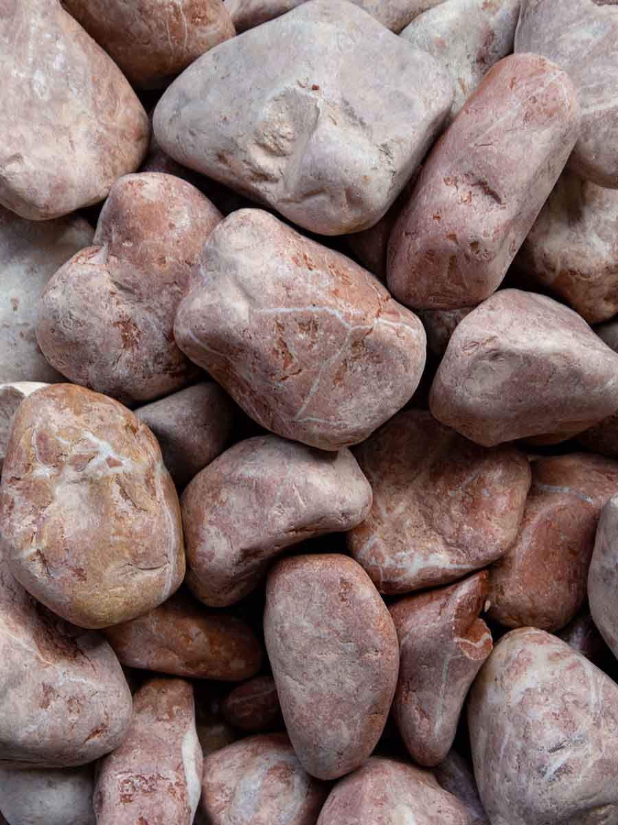 Marmor Rot Kies Gabionensteine 40-80mm