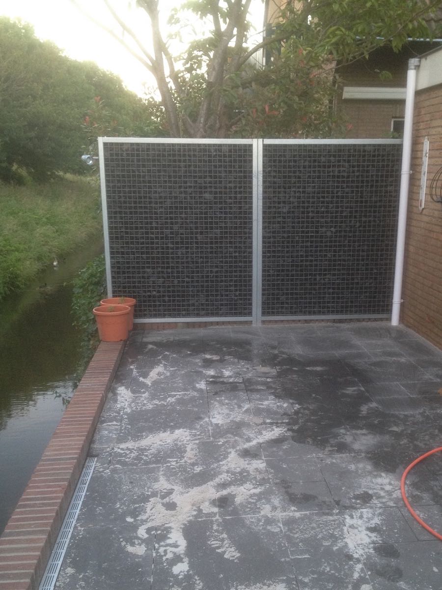 Basalt Bruchsteine 50 - 80mm (5 - 8cm) verlegt