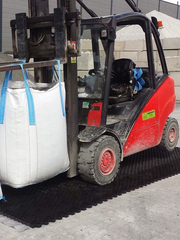 EuroGravel PRO Kiesgitter mit Unkrautvlies Druckfestigkeit