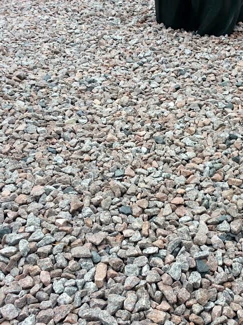 Schottischer Granitsplitt 8 - 16mm verlegt
