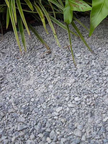 Dolomit Splitt Silver-Grey verlegt