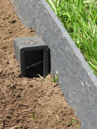 Ecolat gerade verlegung mit Ecopic Pfähle