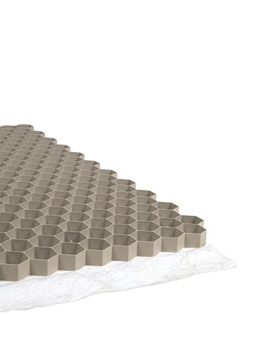 Vier Paletten Kiesgitter EuroGravel PLUS Beige (170,2m2)