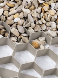 EuroGravel PLUS Kiesgitter mit Unkrautvlies beige pro qm