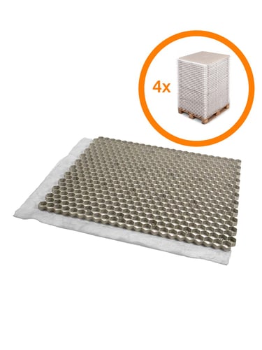 Vier Paletten Kiesgitter EuroGravel PLUS Beige (170,2m2)