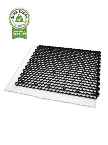 EuroGravel Kiesgitter PLUS mit Unkrautvlies schwarz