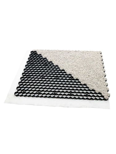 Vier Paletten Kiesgitter EuroGravel PLUS Schwarz (170,2m2)