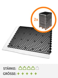 Zwei Paletten Kiesgitter EuroGravel PLUS Schwarz (85,1m2)