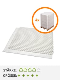 Vier Paletten Kiesgitter EuroGravel PLUS Weiß (170,2m2)