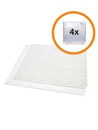 Vier Paletten Kiesgitter EuroGravel PLUS Weiß (170,2m2)