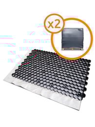 Zwei Paletten Kiesgitter EuroGravel PLUS Schwarz (85,1m2)