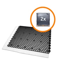 Zwei Paletten Kiesgitter EuroGravel PLUS Schwarz (85,1m2)