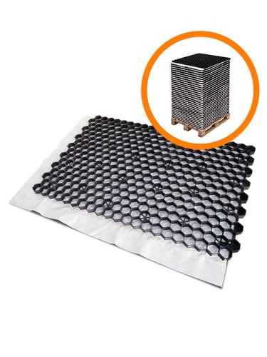 Volle Palette Kiesgitter EuroGravel PRO Schwarz