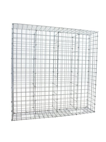 Gefüllter Gabionenkorb 100x100x20cm
