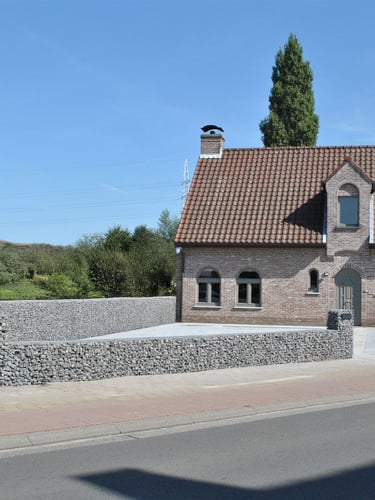 Gabionenkorb 100x100x20cm verlegt