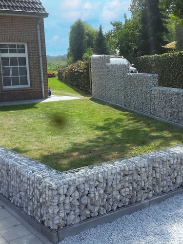 Gabionenkorb 100x100x20cm verlegt