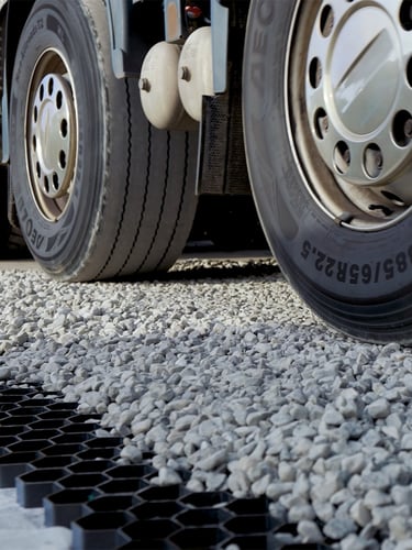 EuroGravel PRO Kiesgitter mit Unkrautvlies Druckfestigkeit