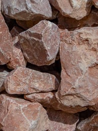 Marmor Rot Bruchsteine 40 - 80mm (4 - 8cm)