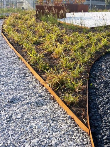 Rasenkante Multi-Edge METAL Cortenstahl, 5 Stück pro Set