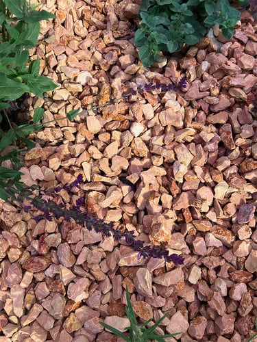 Rosso Verona Splitt 16 - 25mm verlegt