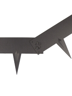 Rasenkante Multi-Edge Metal schwarz Kupplungssystem